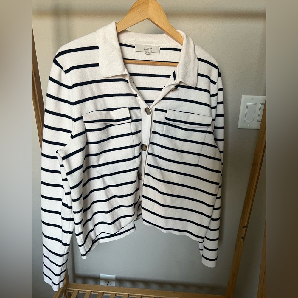 LOFT striped sweater